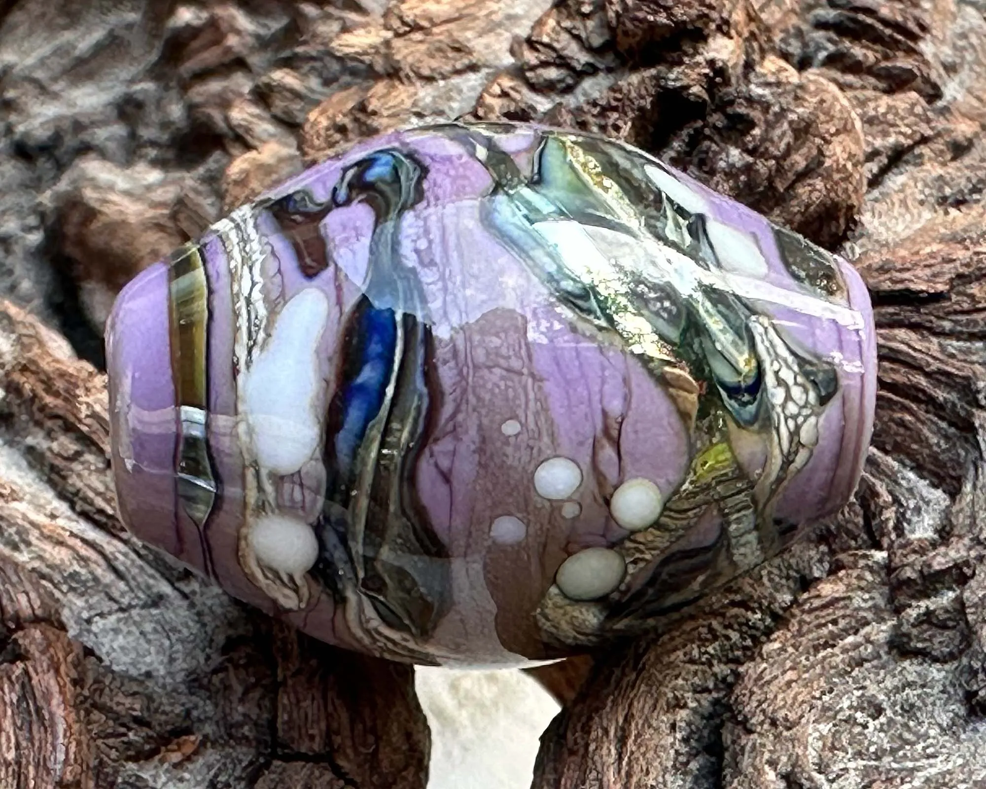 Ethereal Purple Lampwork Focal Bead SRA