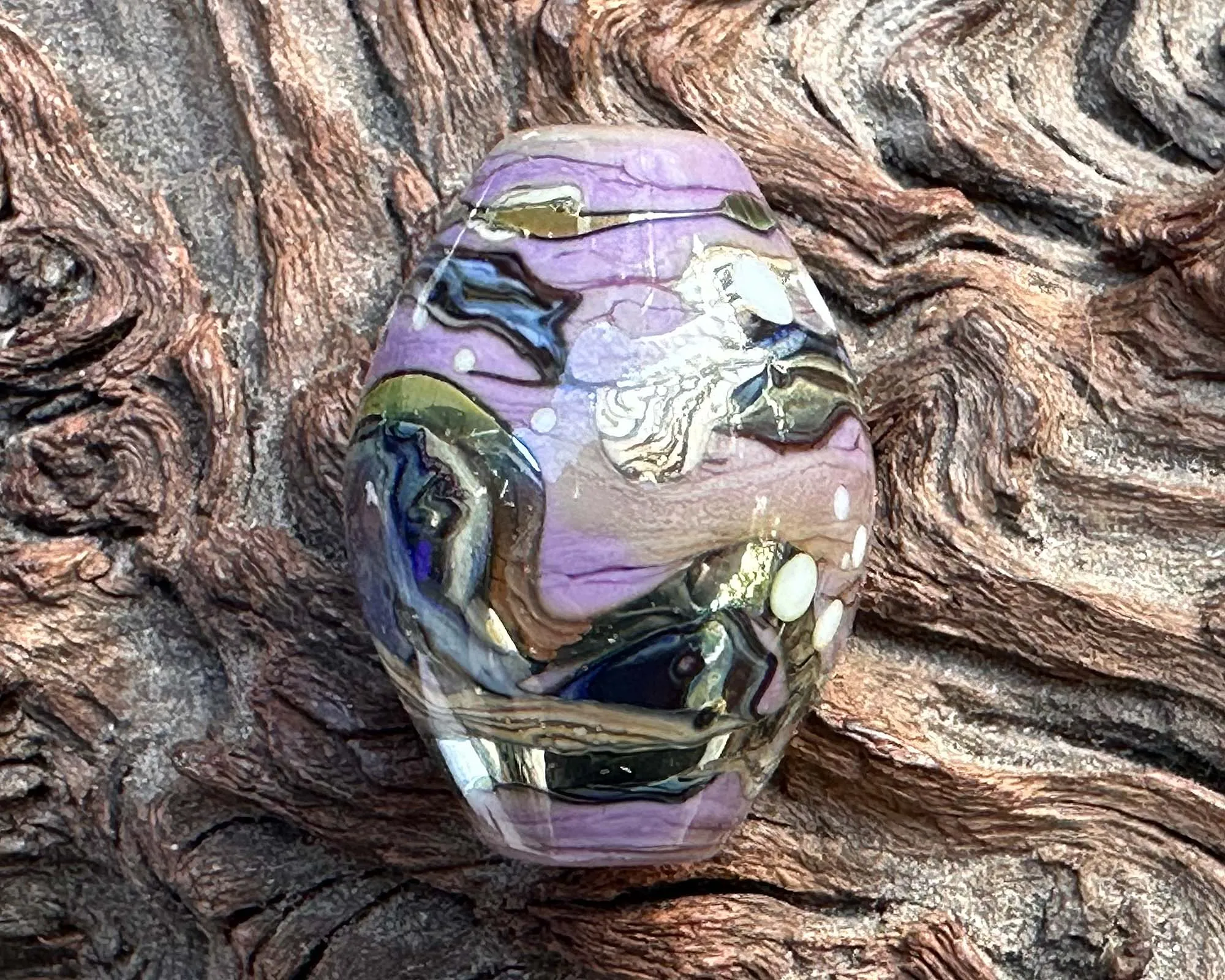 Ethereal Purple Lampwork Focal Bead SRA