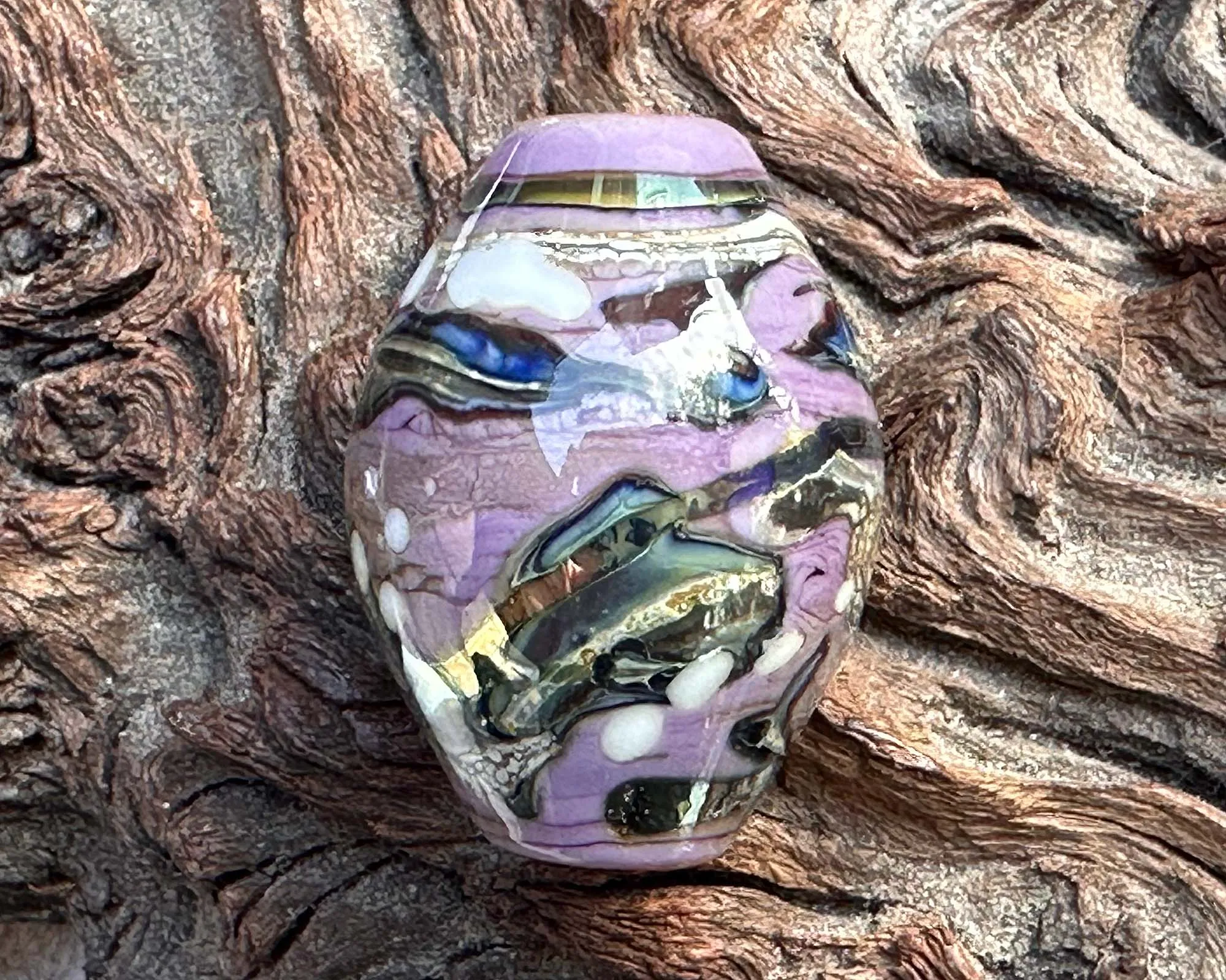 Ethereal Purple Lampwork Focal Bead SRA