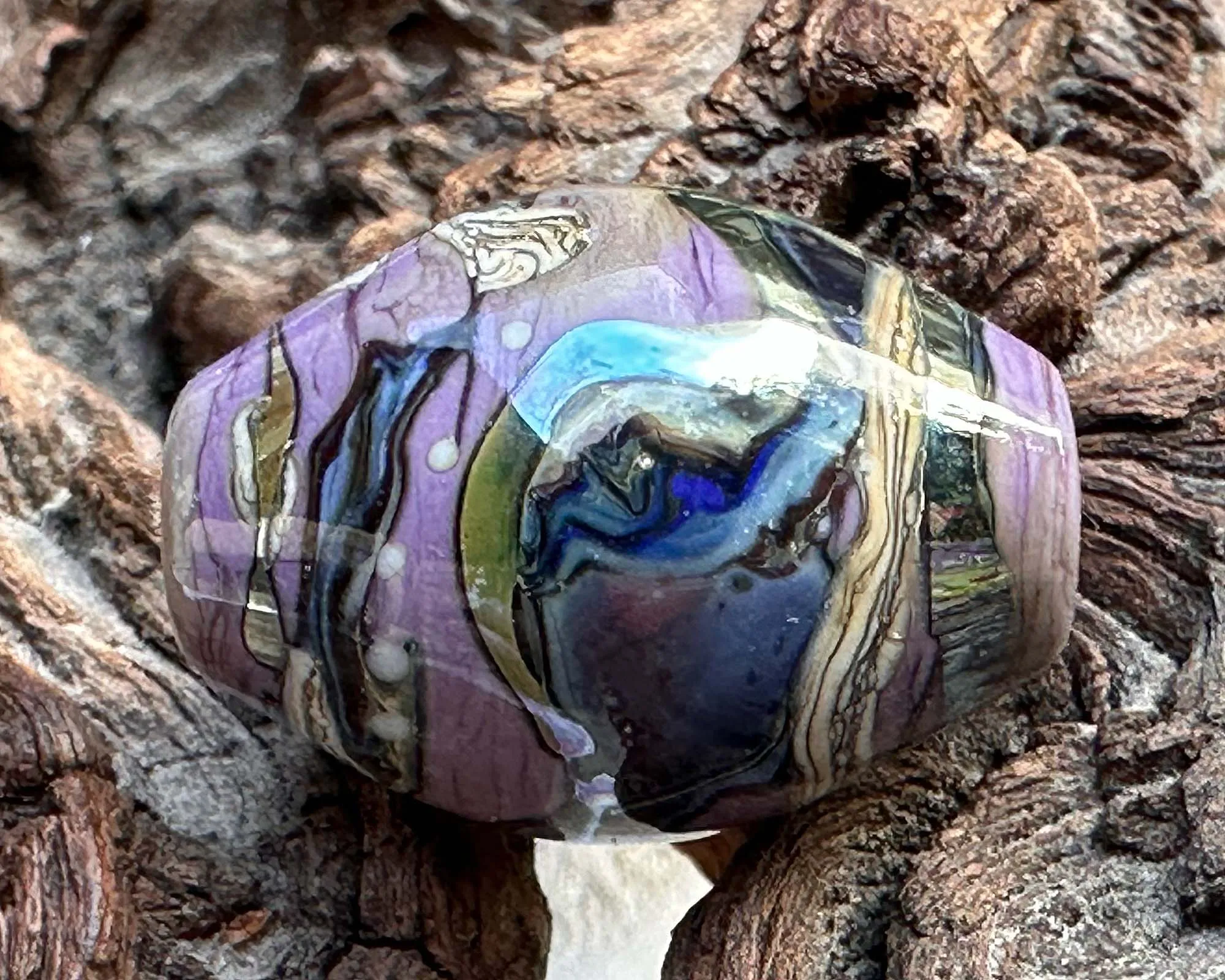 Ethereal Purple Lampwork Focal Bead SRA