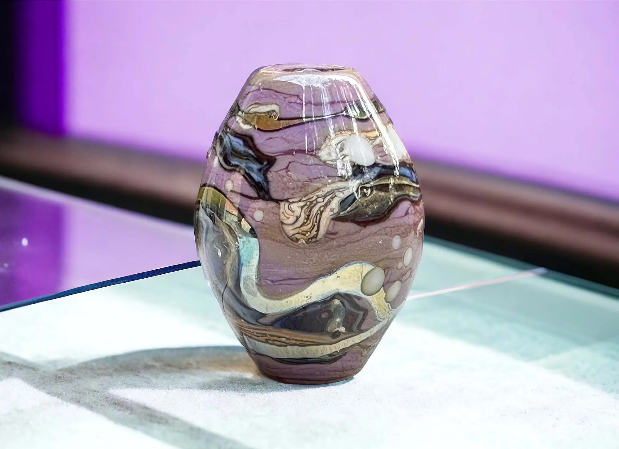 Ethereal Purple Lampwork Focal Bead SRA