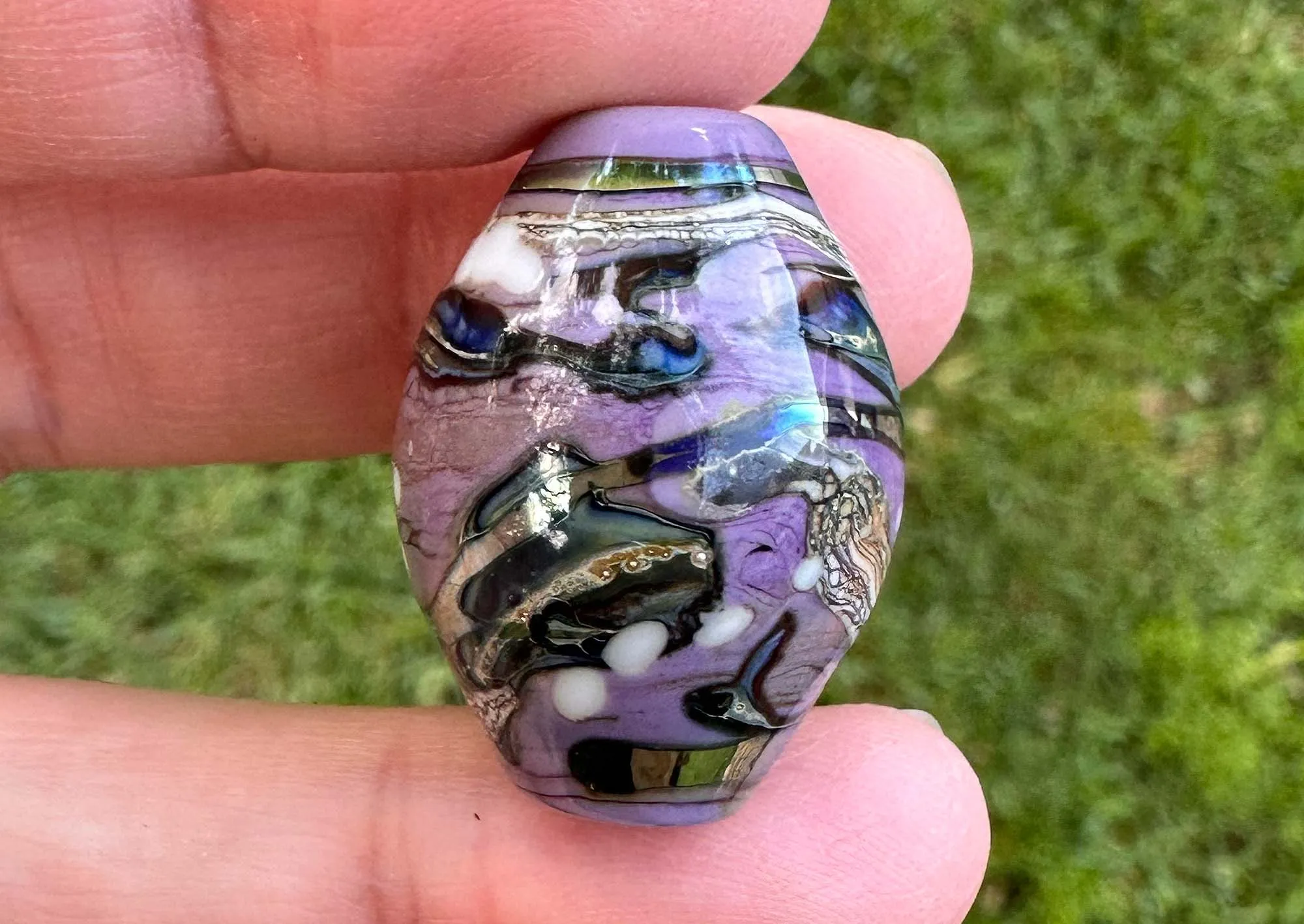 Ethereal Purple Lampwork Focal Bead SRA