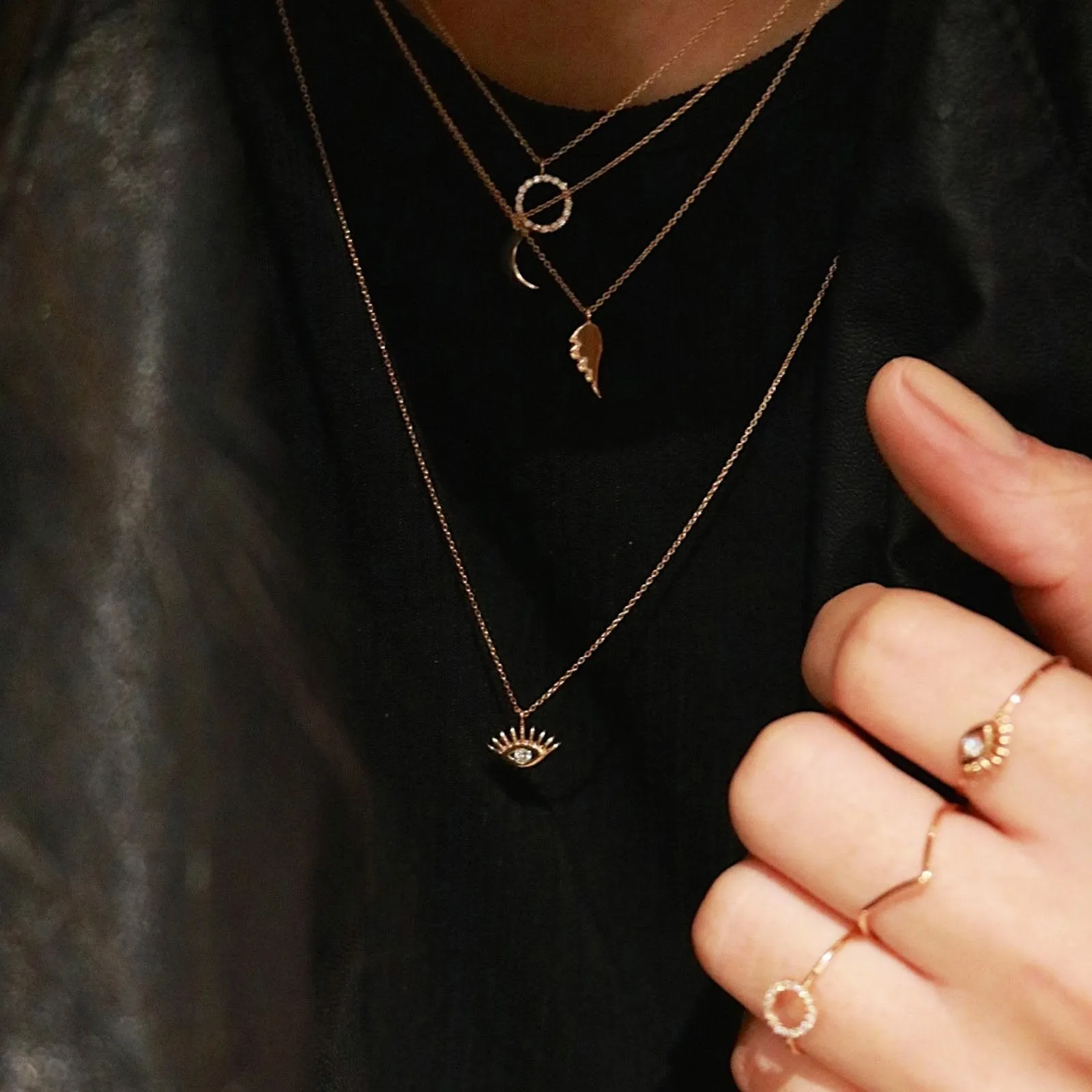 Evil Eye İnce Zincir Kolye
