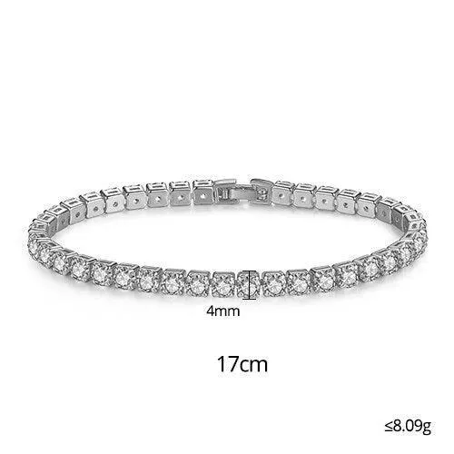 EXQUISITE Charming AAA  Cubic Zirconia Simulated Diamonds Gold Colour Tennis Bracelets