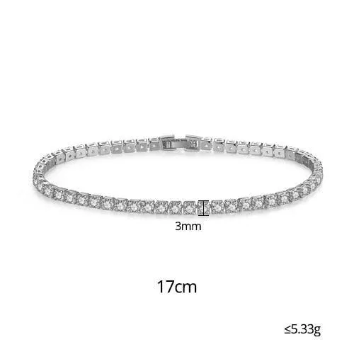 EXQUISITE Charming AAA  Cubic Zirconia Simulated Diamonds Gold Colour Tennis Bracelets