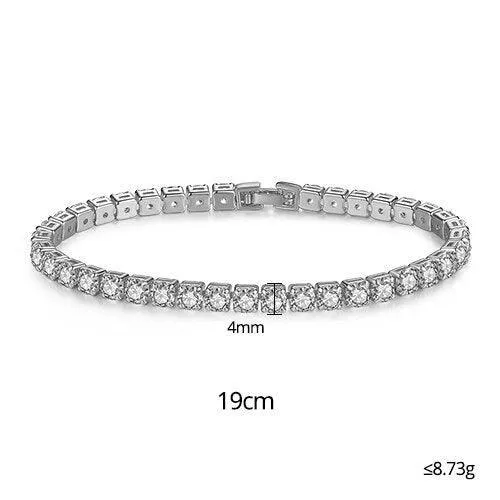 EXQUISITE Charming AAA  Cubic Zirconia Simulated Diamonds Gold Colour Tennis Bracelets