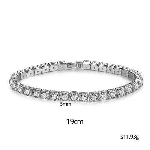 EXQUISITE Charming AAA  Cubic Zirconia Simulated Diamonds Gold Colour Tennis Bracelets