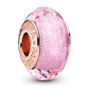 Faceted Pink Murano Glass Charm