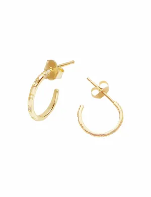 Falling Light Earrings - Yellow Gold