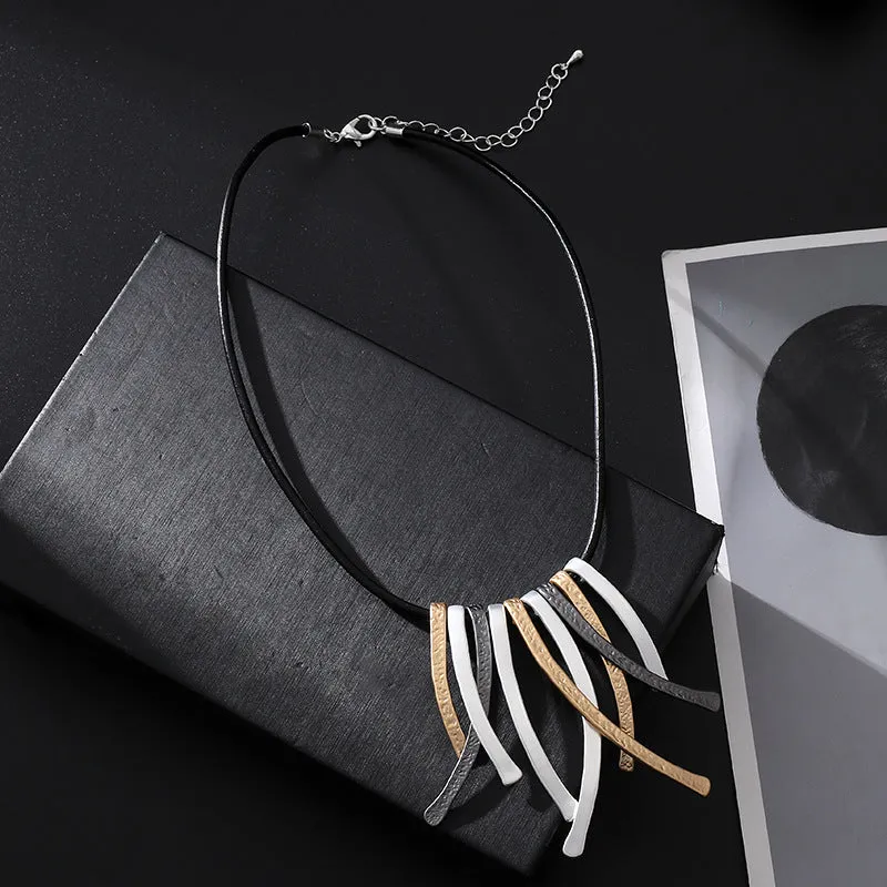 Fashion Chokers Statement Necklaces&Pendants Silver Color Jewelry For Women