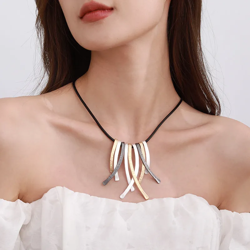 Fashion Chokers Statement Necklaces&Pendants Silver Color Jewelry For Women