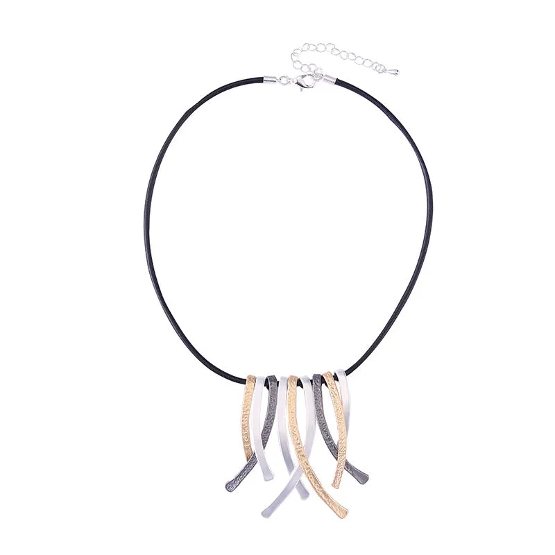 Fashion Chokers Statement Necklaces&Pendants Silver Color Jewelry For Women