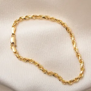 Fisher Rope Bracelet 3.8mm | 9ct Gold