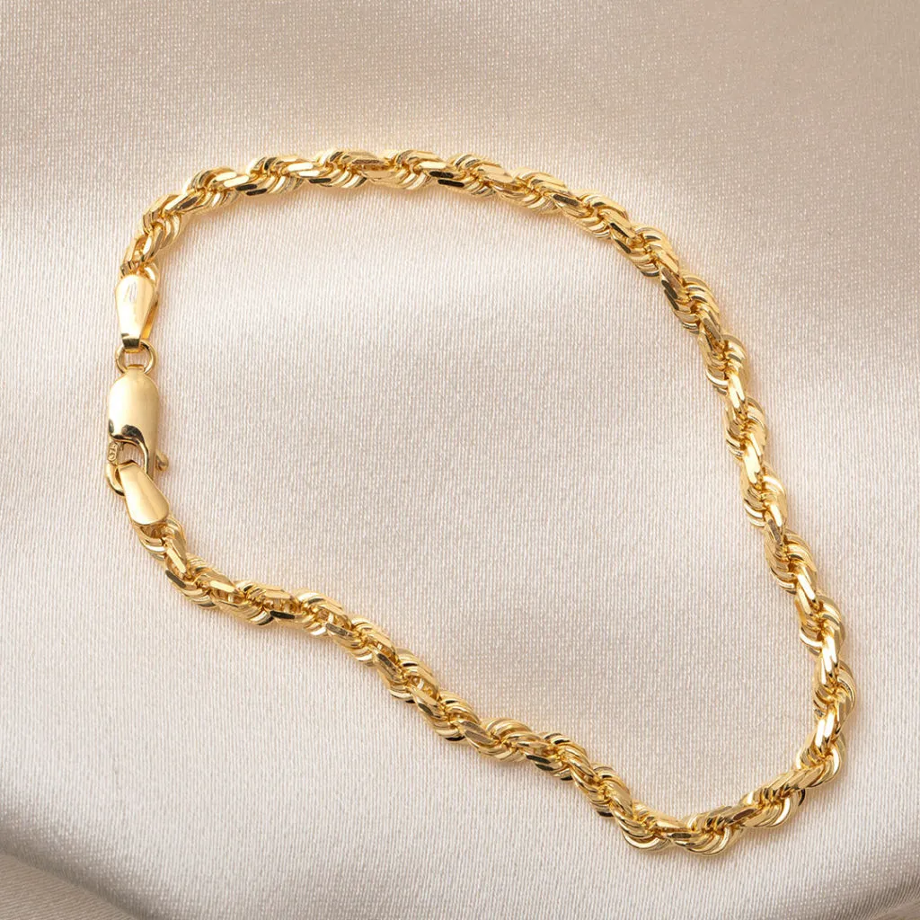 Fisher Rope Bracelet 3.8mm | 9ct Gold