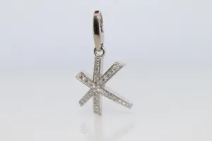 Genuine Cartier Firework Pendant. 18k White Gold Diamond Cartier Fireworks Charm