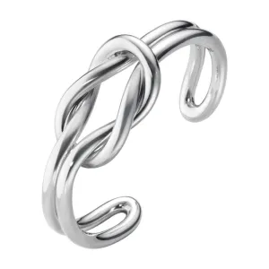 Georg Jensen Double Love Knot Sterling Silver Bangle D