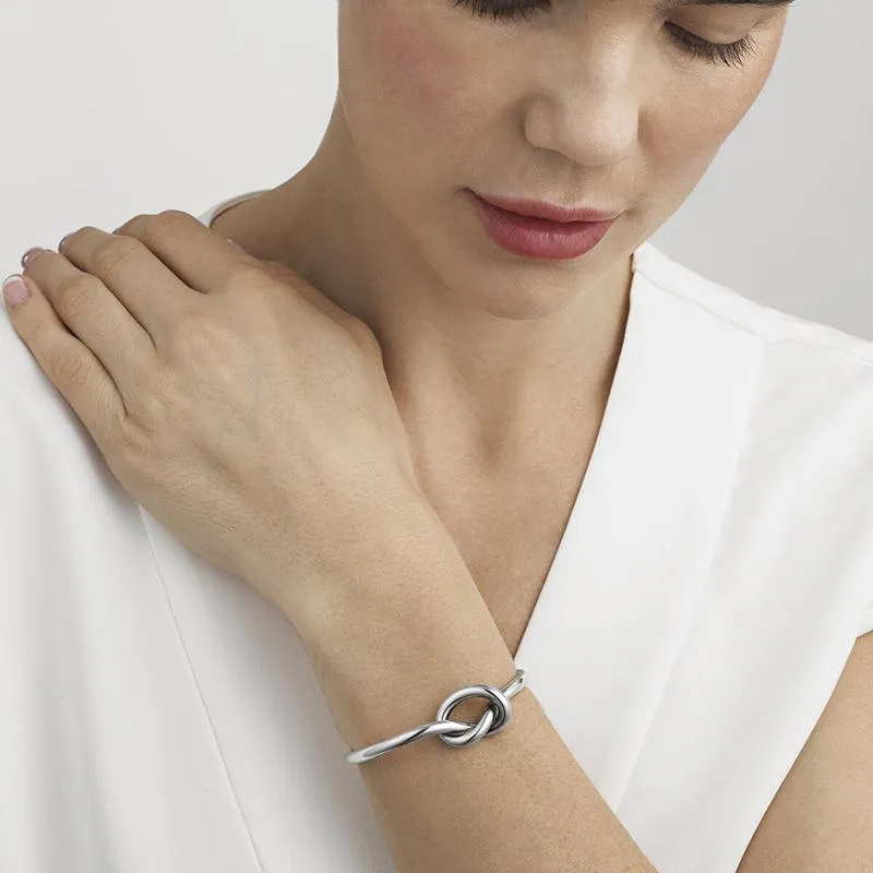 Georg Jensen Love Knot Sterling Silver Bangle D