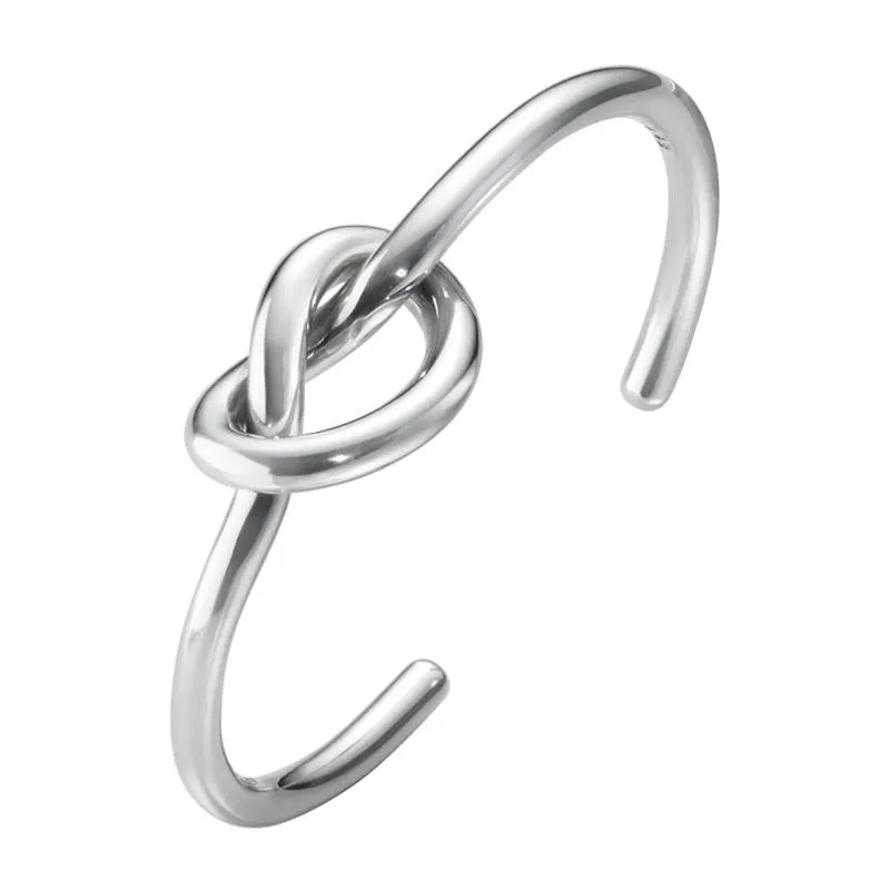 Georg Jensen Love Knot Sterling Silver Bangle D