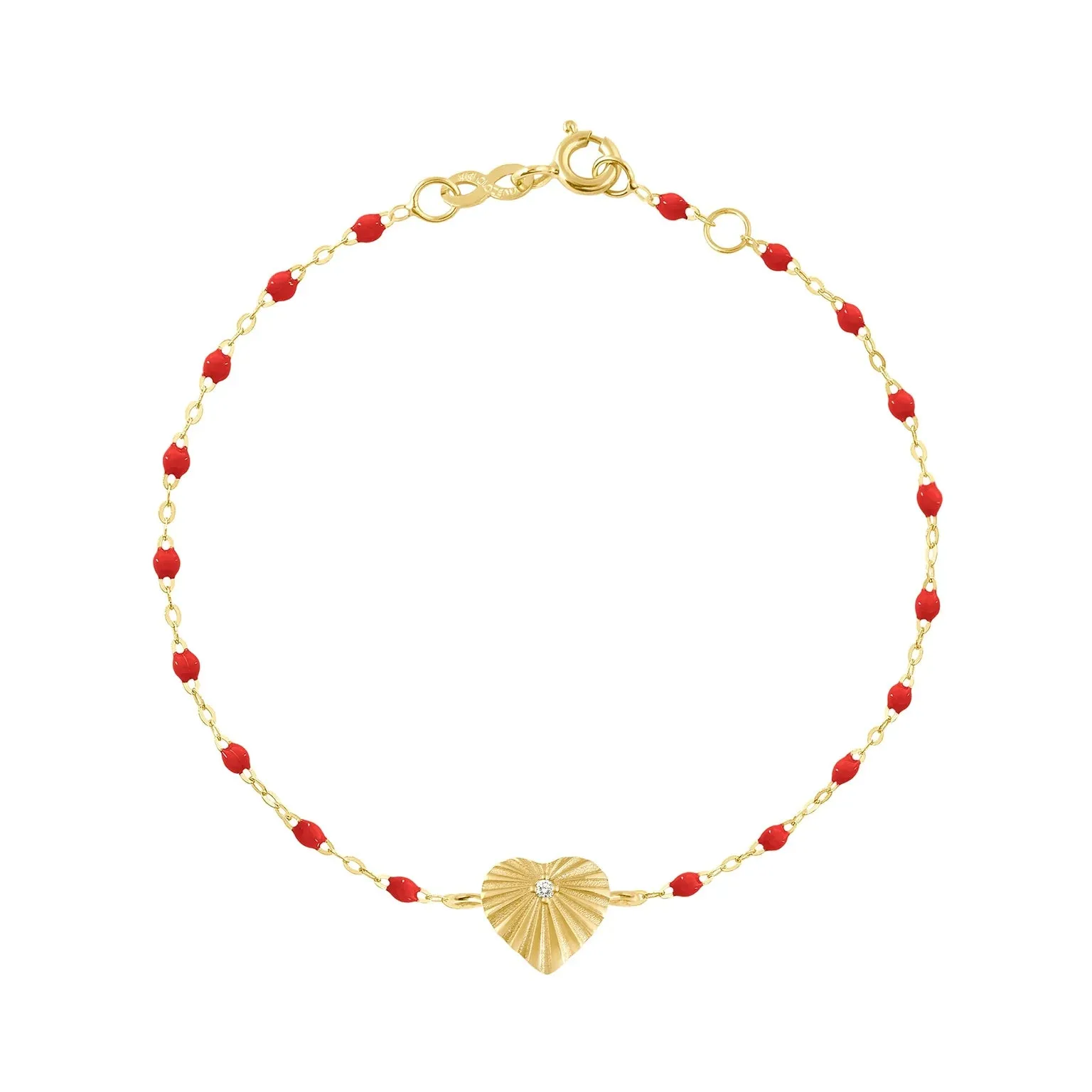Gigi Clozeau- Classic Heart Lumiere Bracelet- POPPY