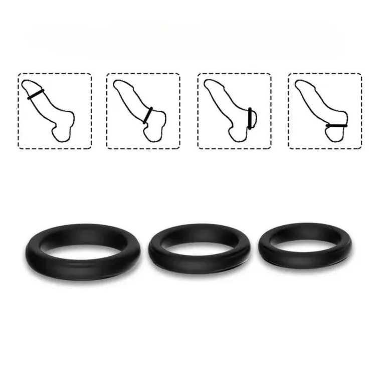 GlowStretch Luminous Penis Ring Trio
