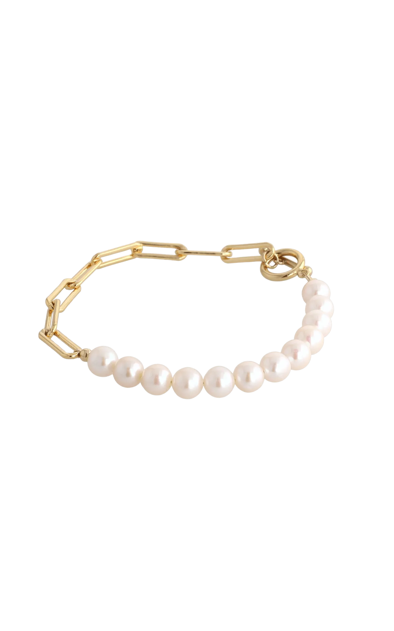 Goddess of Beauty Gold Vermeil Bracelet with Fresh Water Pearl