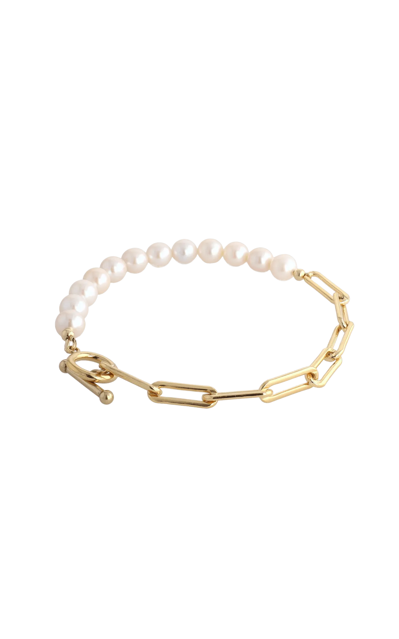 Goddess of Beauty Gold Vermeil Bracelet with Fresh Water Pearl