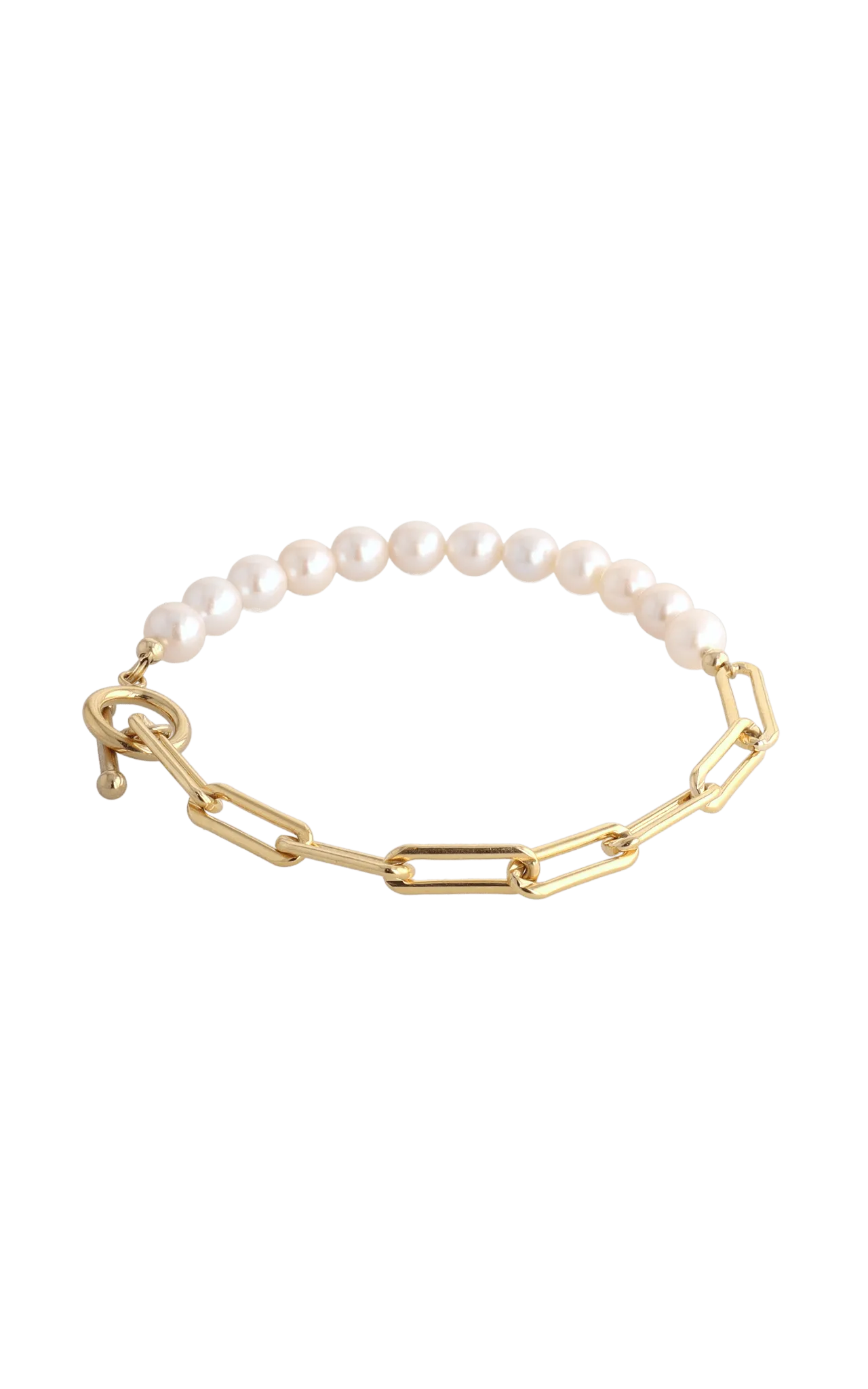 Goddess of Beauty Gold Vermeil Bracelet with Fresh Water Pearl