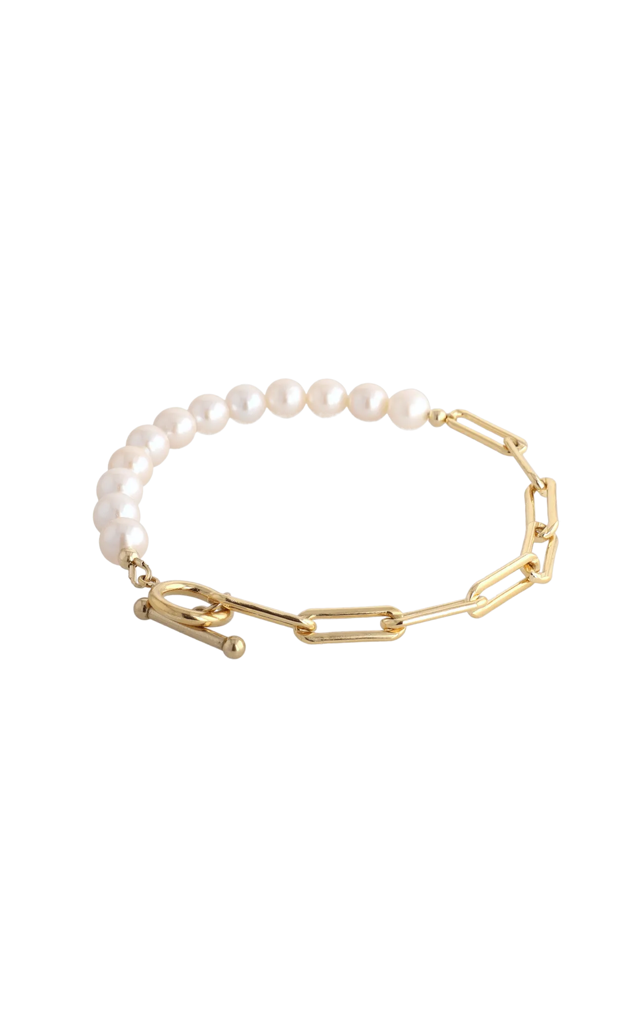 Goddess of Beauty Gold Vermeil Bracelet with Fresh Water Pearl