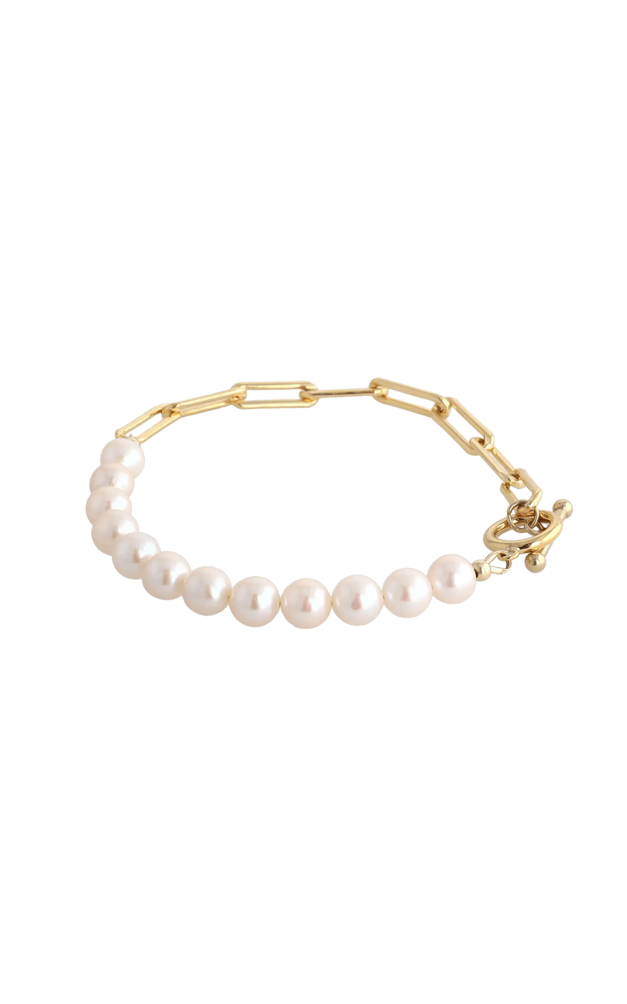 Goddess of Beauty Gold Vermeil Bracelet with Fresh Water Pearl
