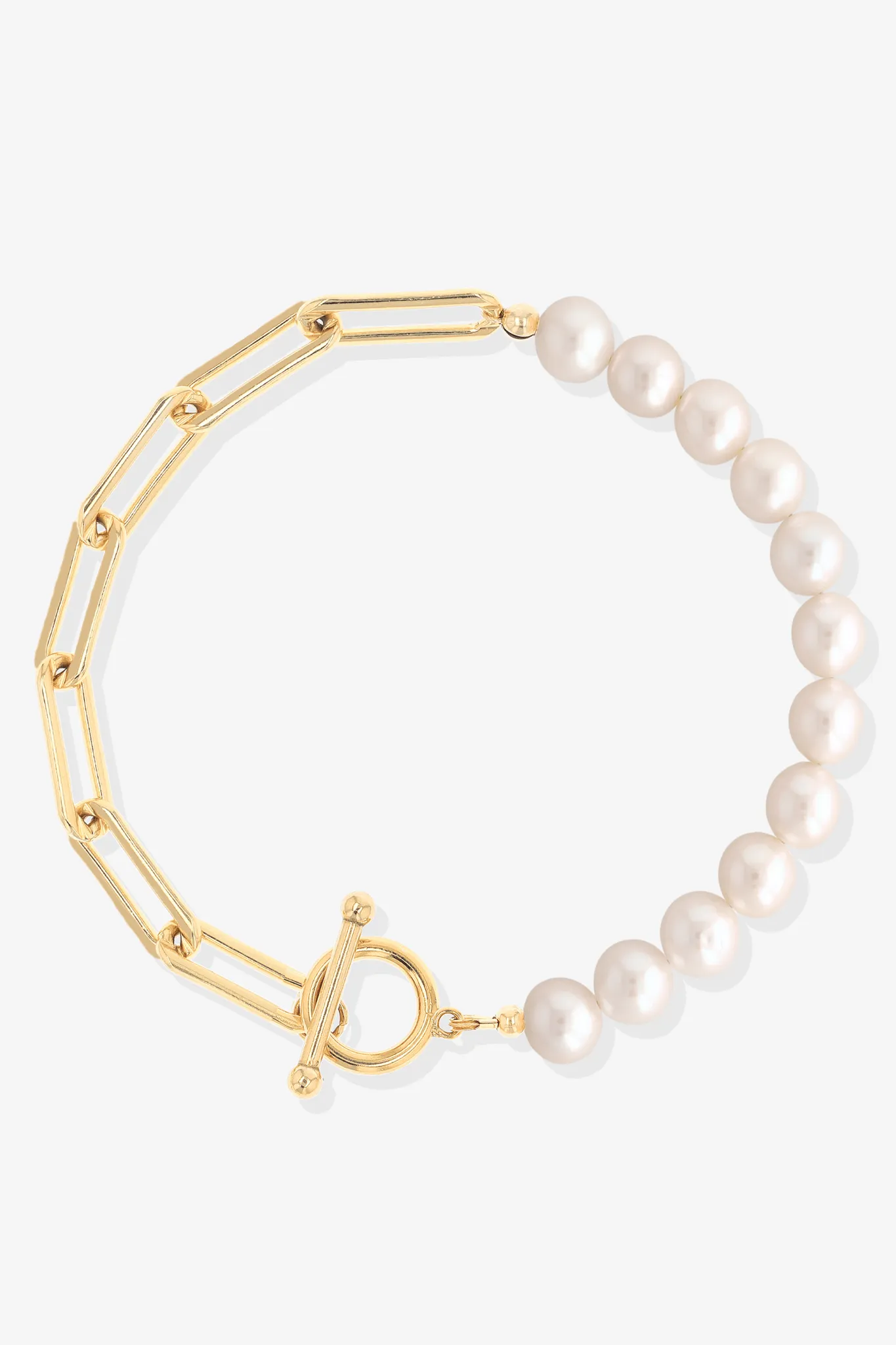 Goddess of Beauty Gold Vermeil Bracelet with Fresh Water Pearl