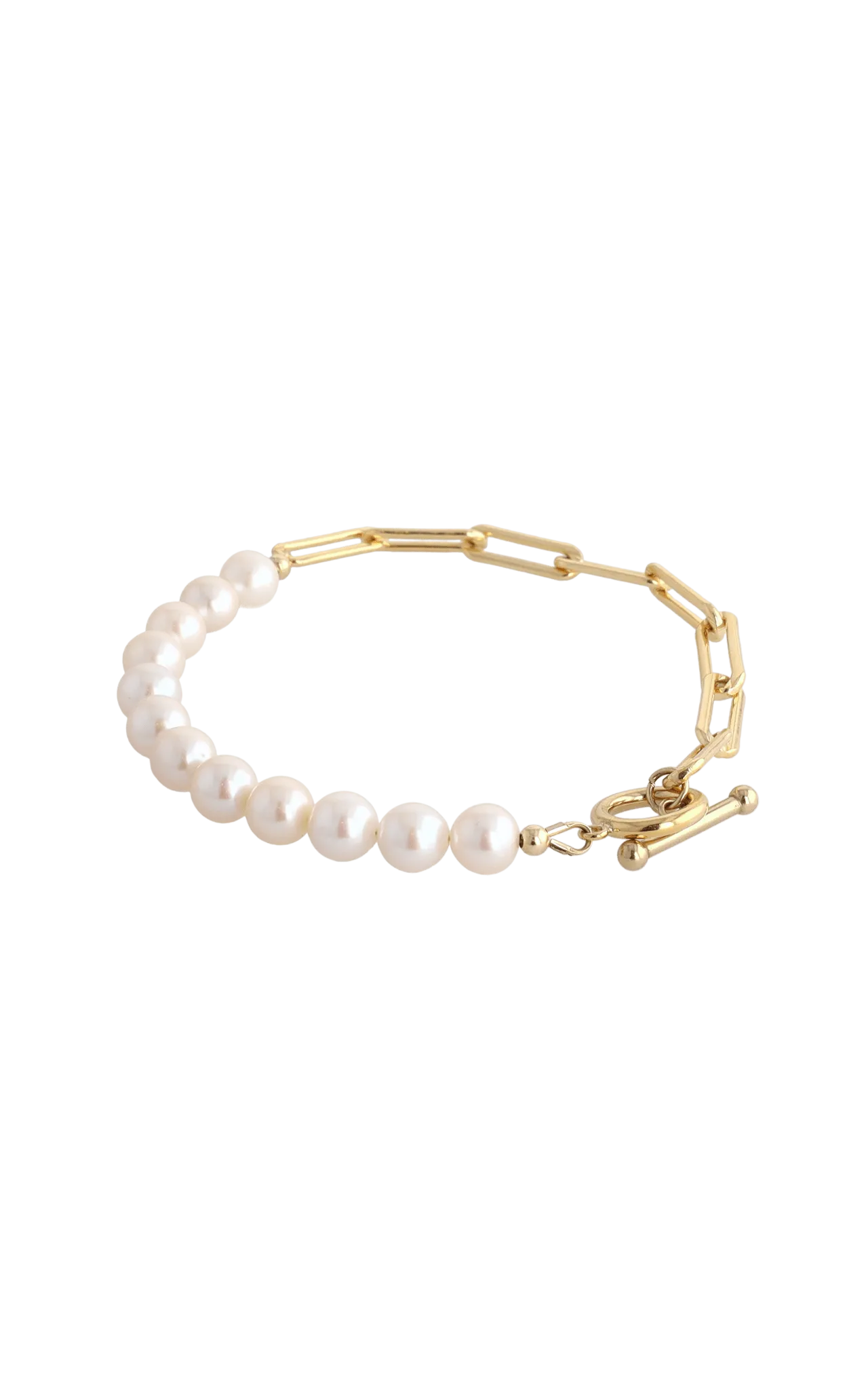 Goddess of Beauty Gold Vermeil Bracelet with Fresh Water Pearl