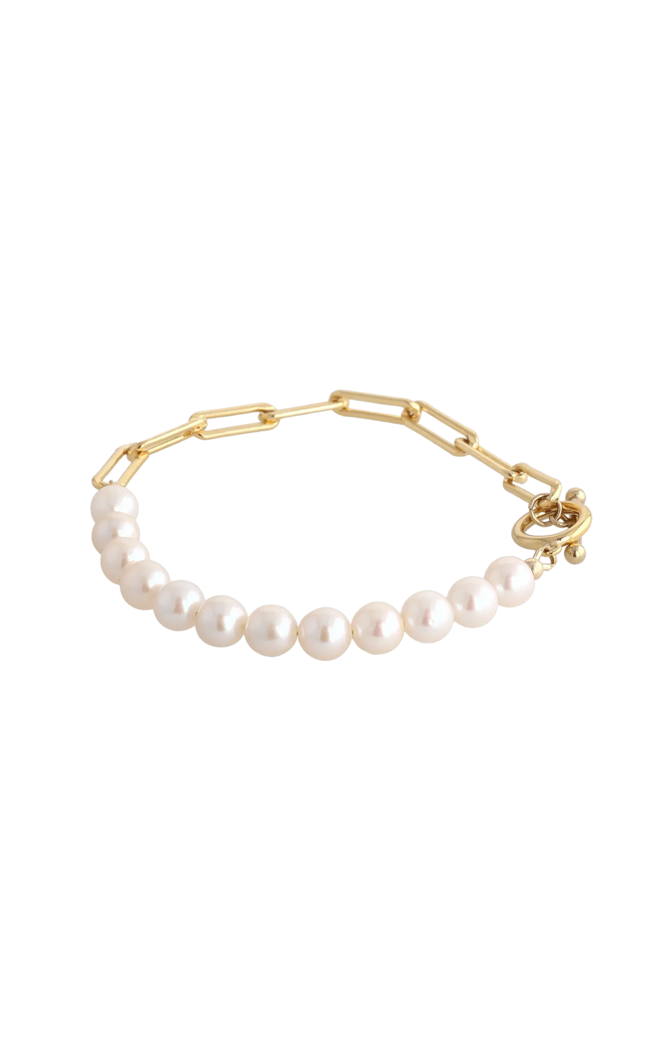 Goddess of Beauty Gold Vermeil Bracelet with Fresh Water Pearl