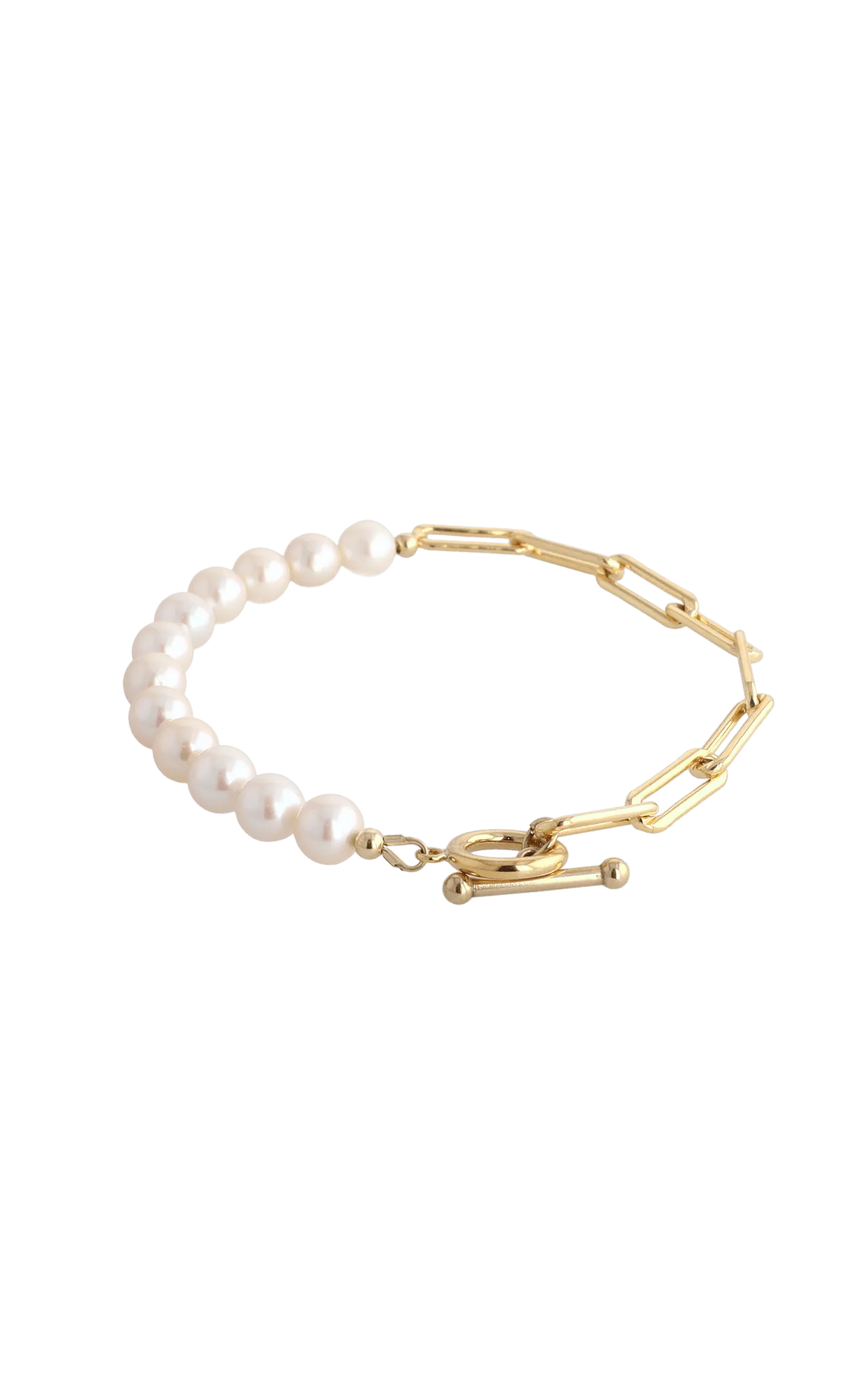 Goddess of Beauty Gold Vermeil Bracelet with Fresh Water Pearl