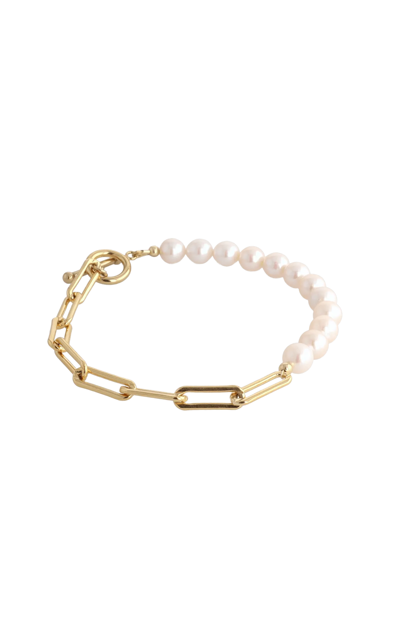 Goddess of Beauty Gold Vermeil Bracelet with Fresh Water Pearl