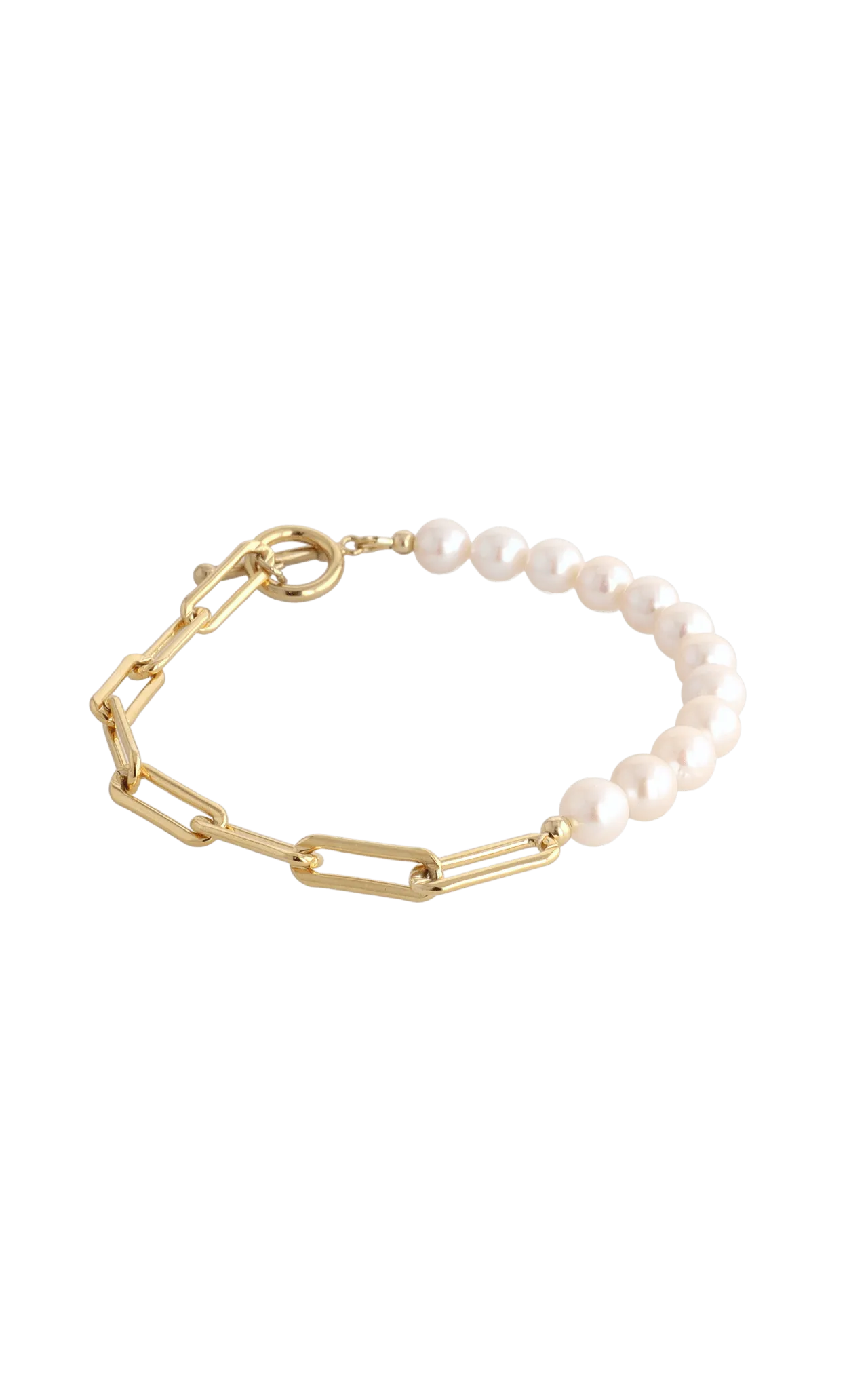 Goddess of Beauty Gold Vermeil Bracelet with Fresh Water Pearl