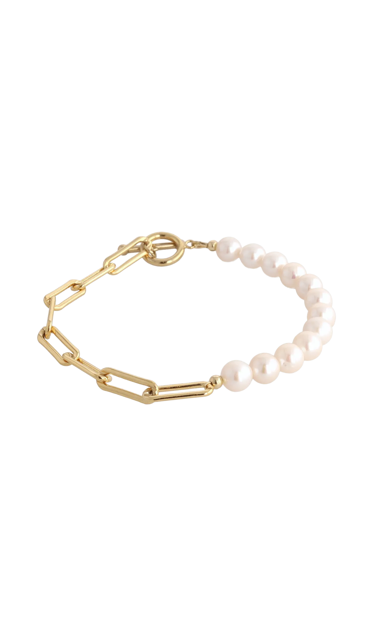 Goddess of Beauty Gold Vermeil Bracelet with Fresh Water Pearl