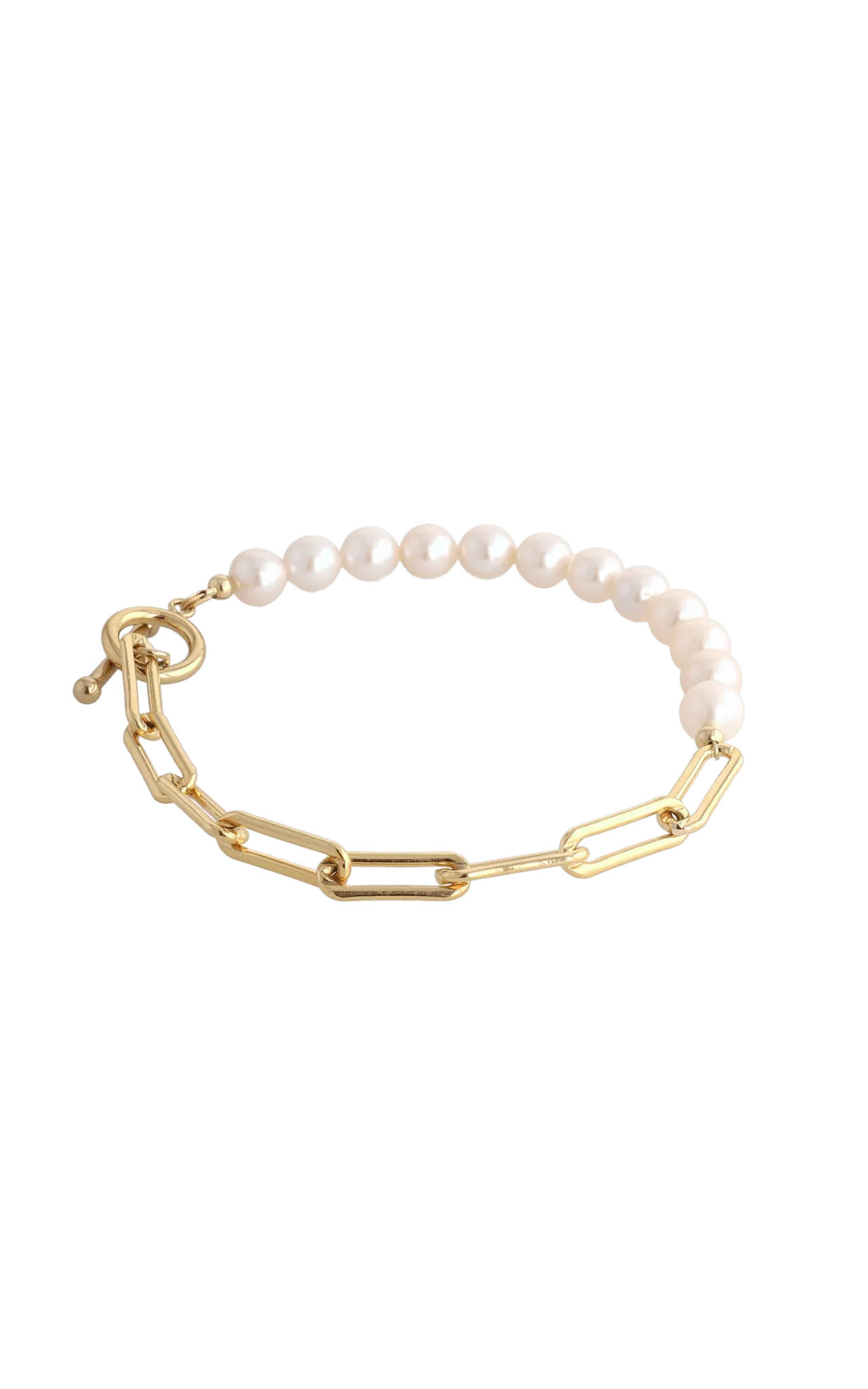 Goddess of Beauty Gold Vermeil Bracelet with Fresh Water Pearl