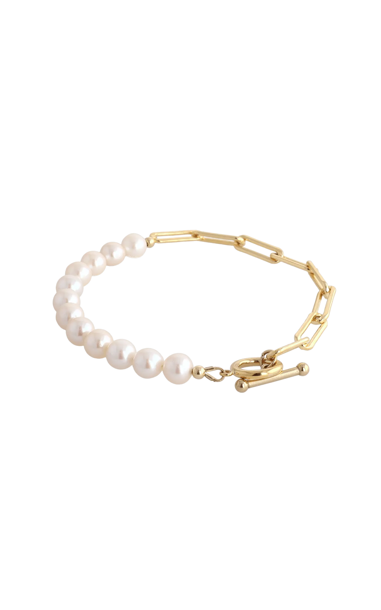 Goddess of Beauty Gold Vermeil Bracelet with Fresh Water Pearl