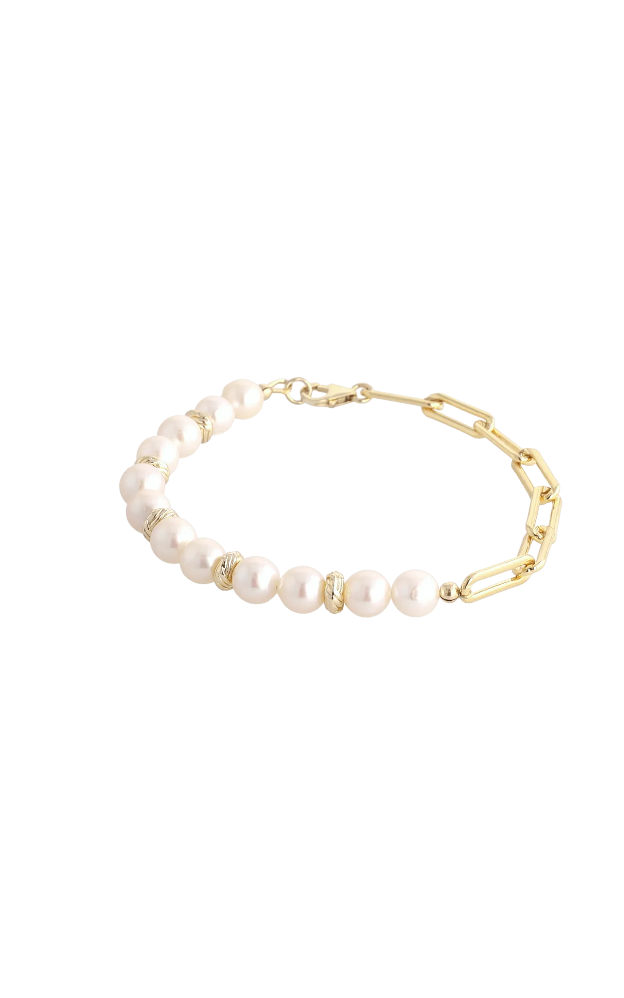 Goddess of Elegance Gold Vermeil Bracelet with Fresh Water Pearl