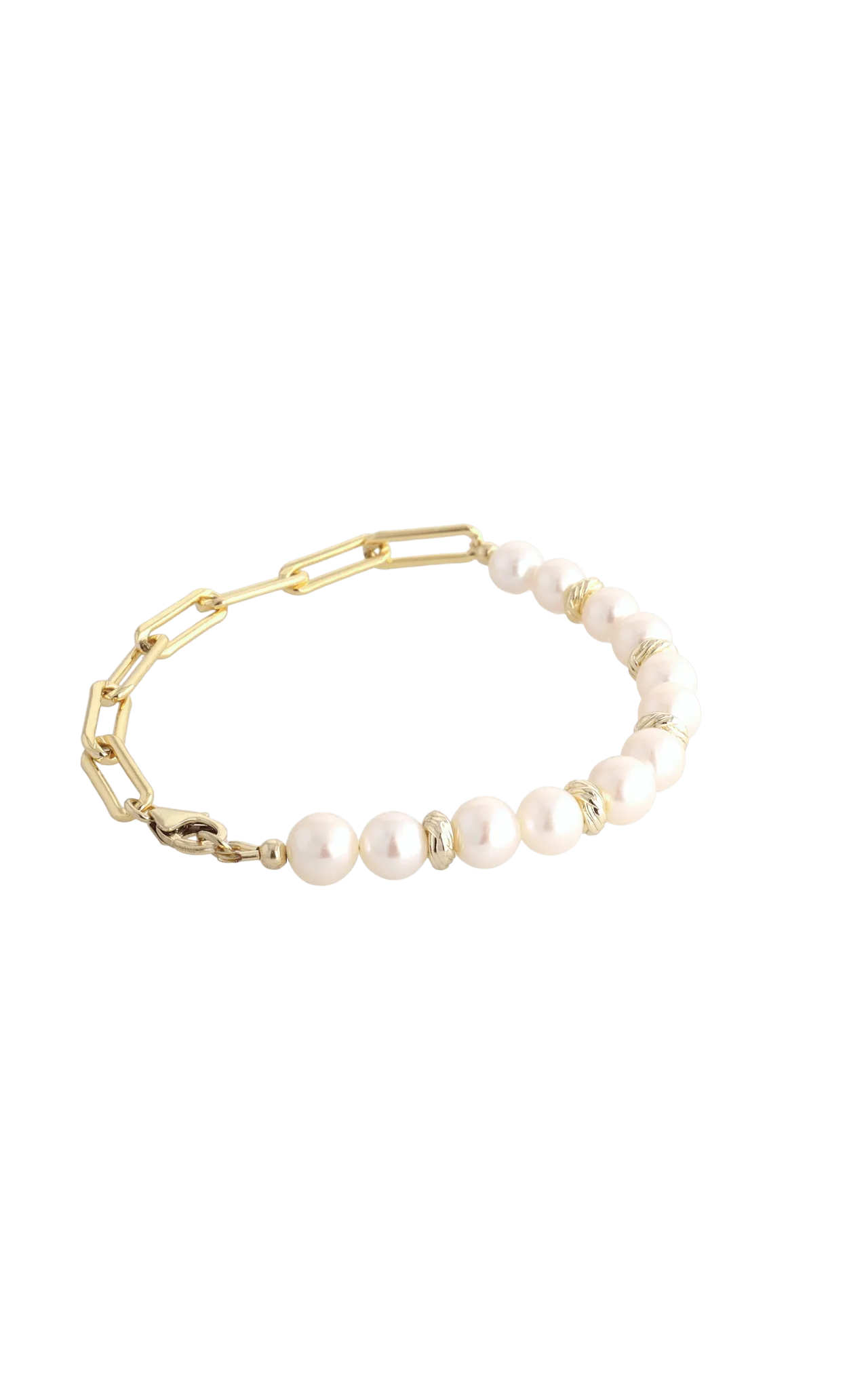 Goddess of Elegance Gold Vermeil Bracelet with Fresh Water Pearl