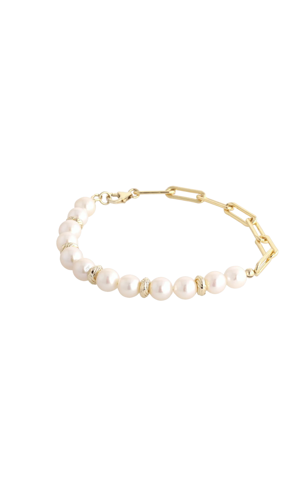Goddess of Elegance Gold Vermeil Bracelet with Fresh Water Pearl