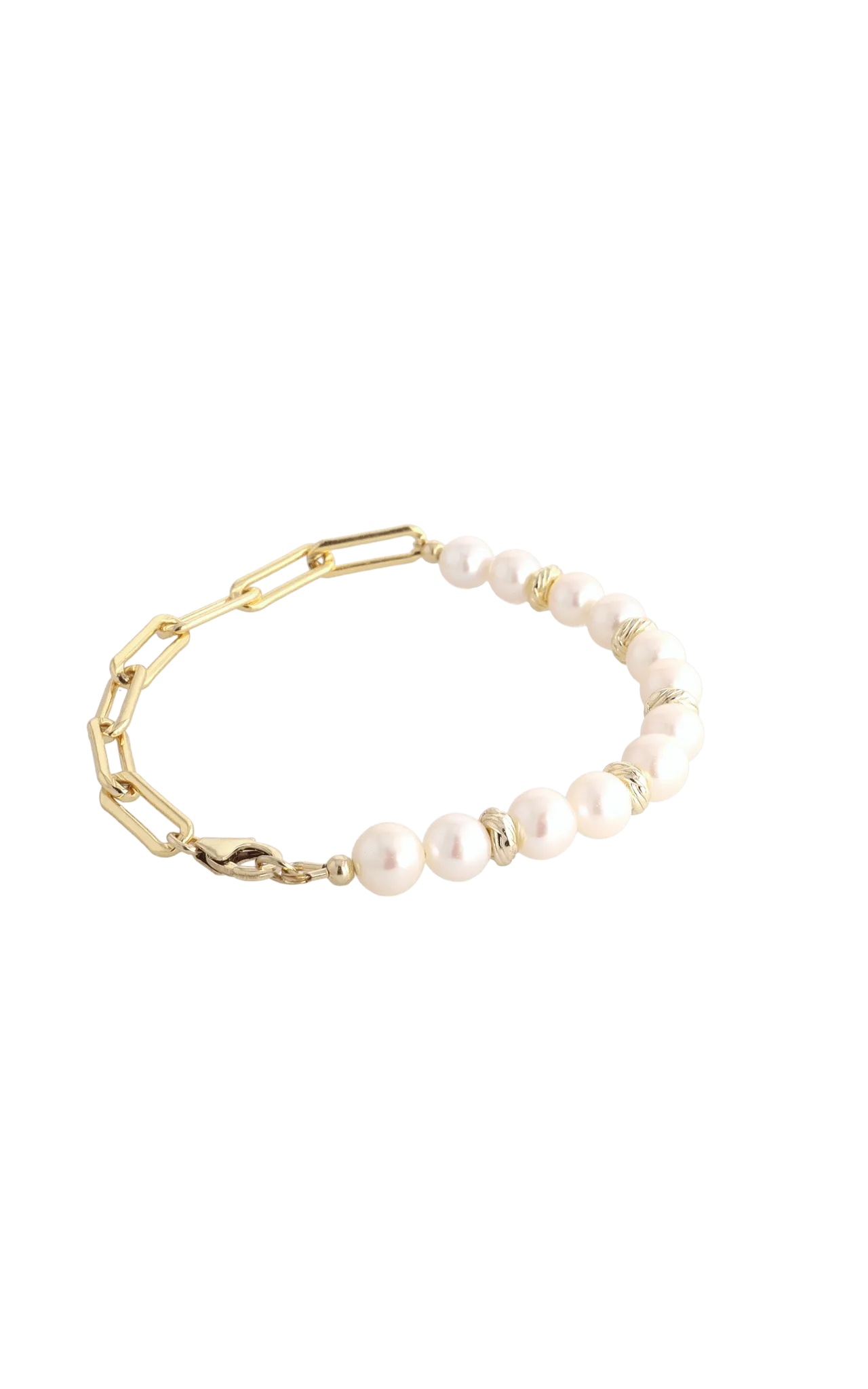 Goddess of Elegance Gold Vermeil Bracelet with Fresh Water Pearl