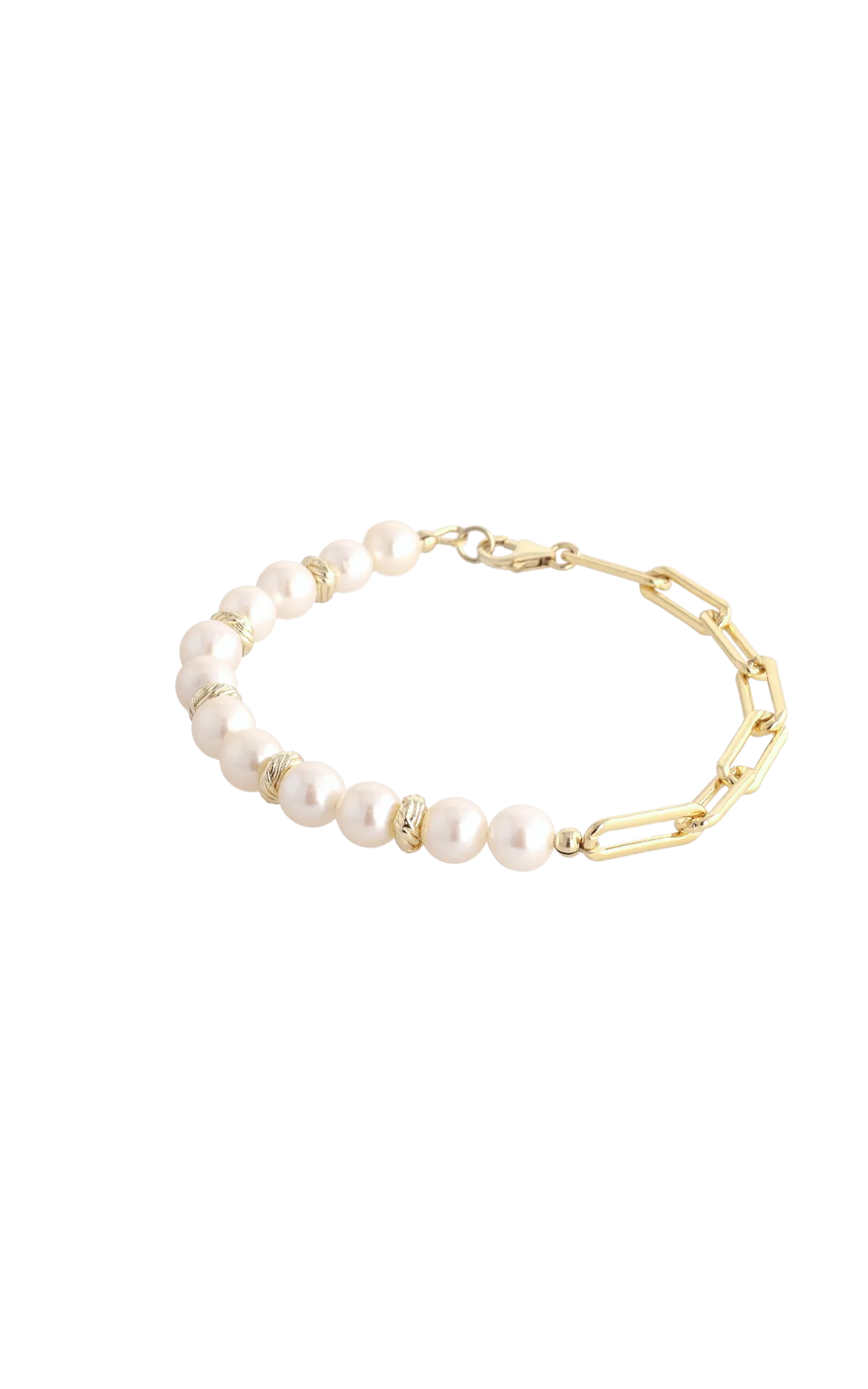 Goddess of Elegance Gold Vermeil Bracelet with Fresh Water Pearl