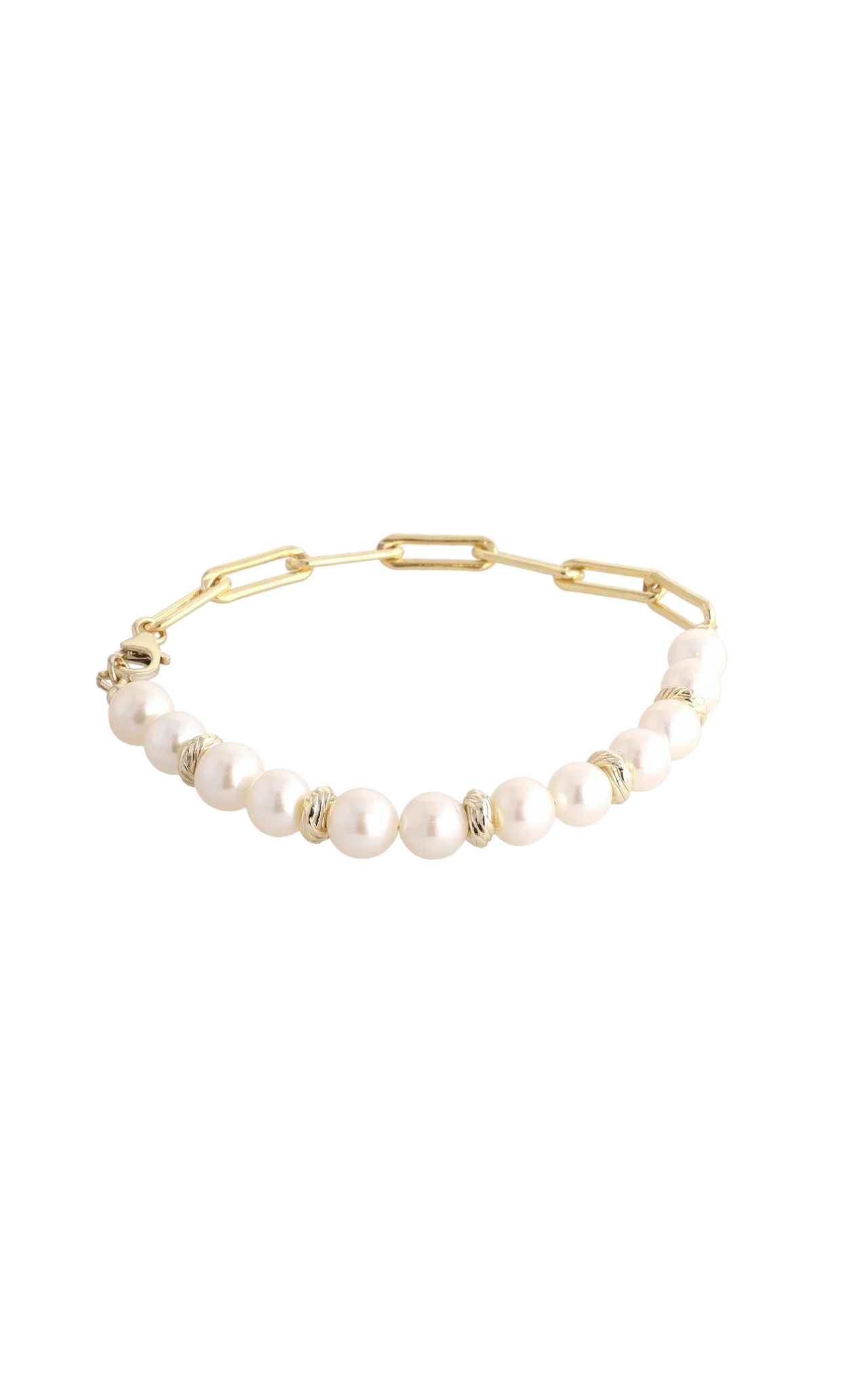 Goddess of Elegance Gold Vermeil Bracelet with Fresh Water Pearl