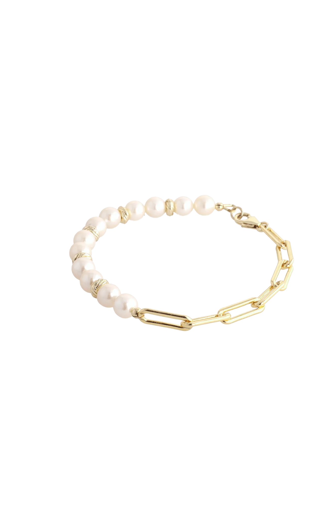 Goddess of Elegance Gold Vermeil Bracelet with Fresh Water Pearl