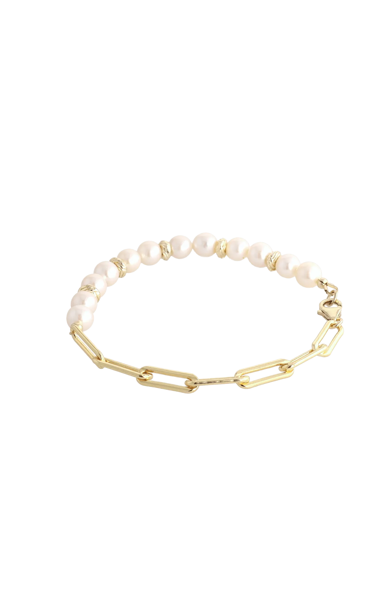 Goddess of Elegance Gold Vermeil Bracelet with Fresh Water Pearl