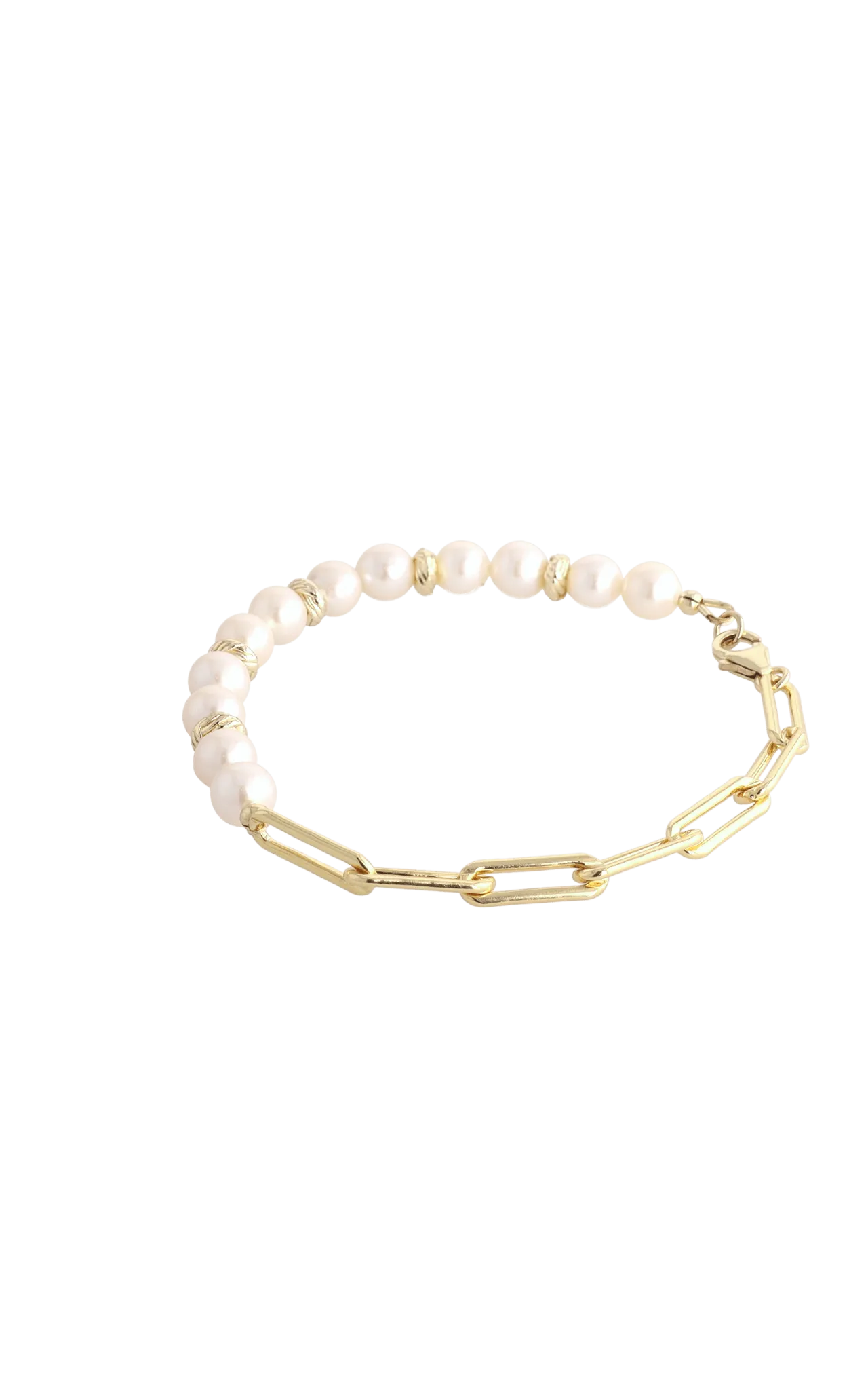 Goddess of Elegance Gold Vermeil Bracelet with Fresh Water Pearl