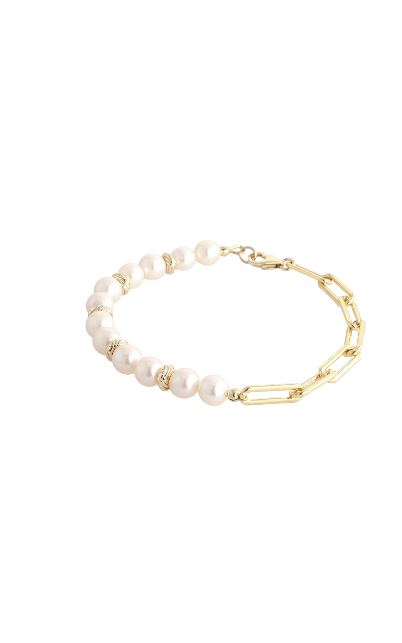 Goddess of Elegance Gold Vermeil Bracelet with Fresh Water Pearl