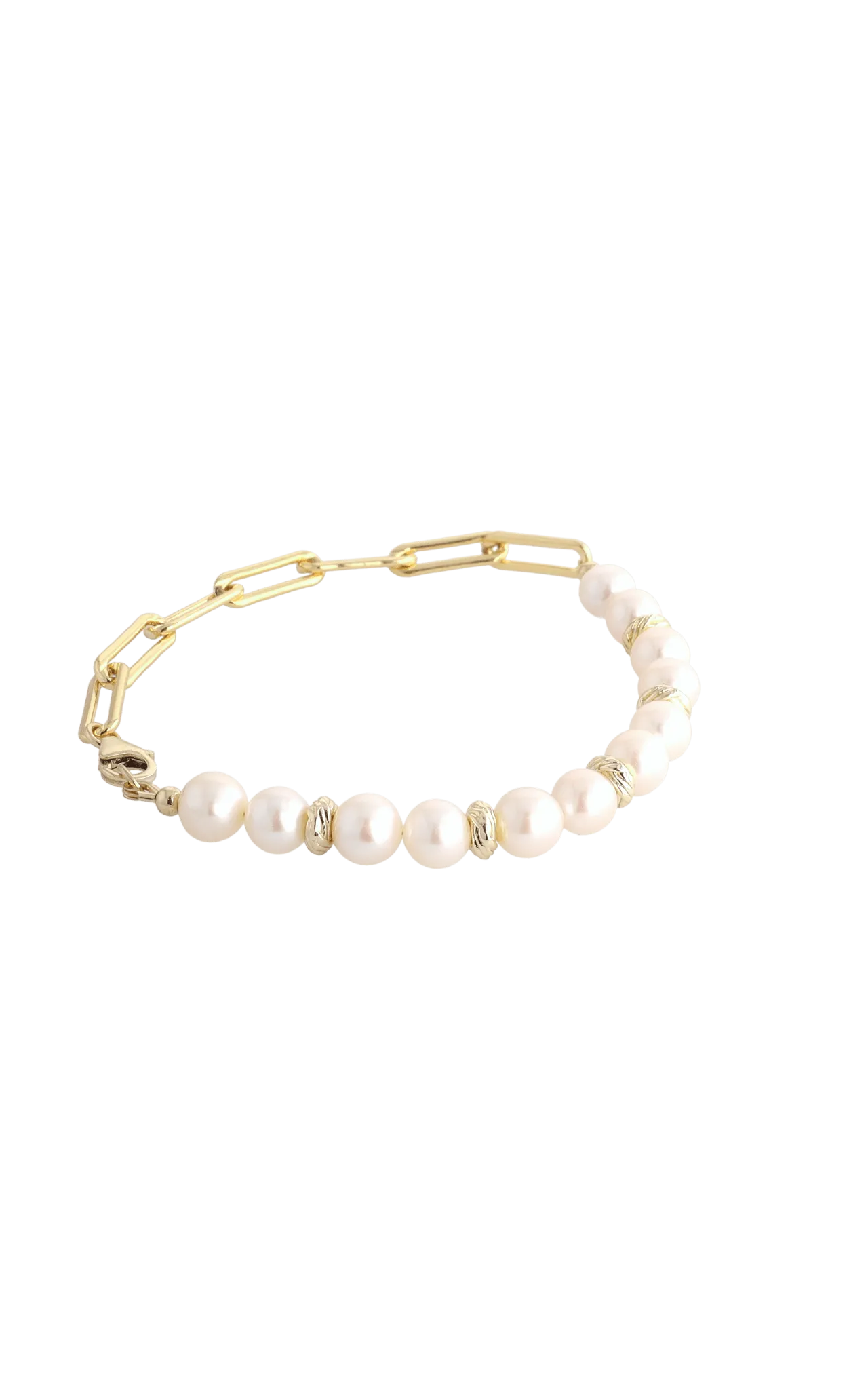 Goddess of Elegance Gold Vermeil Bracelet with Fresh Water Pearl