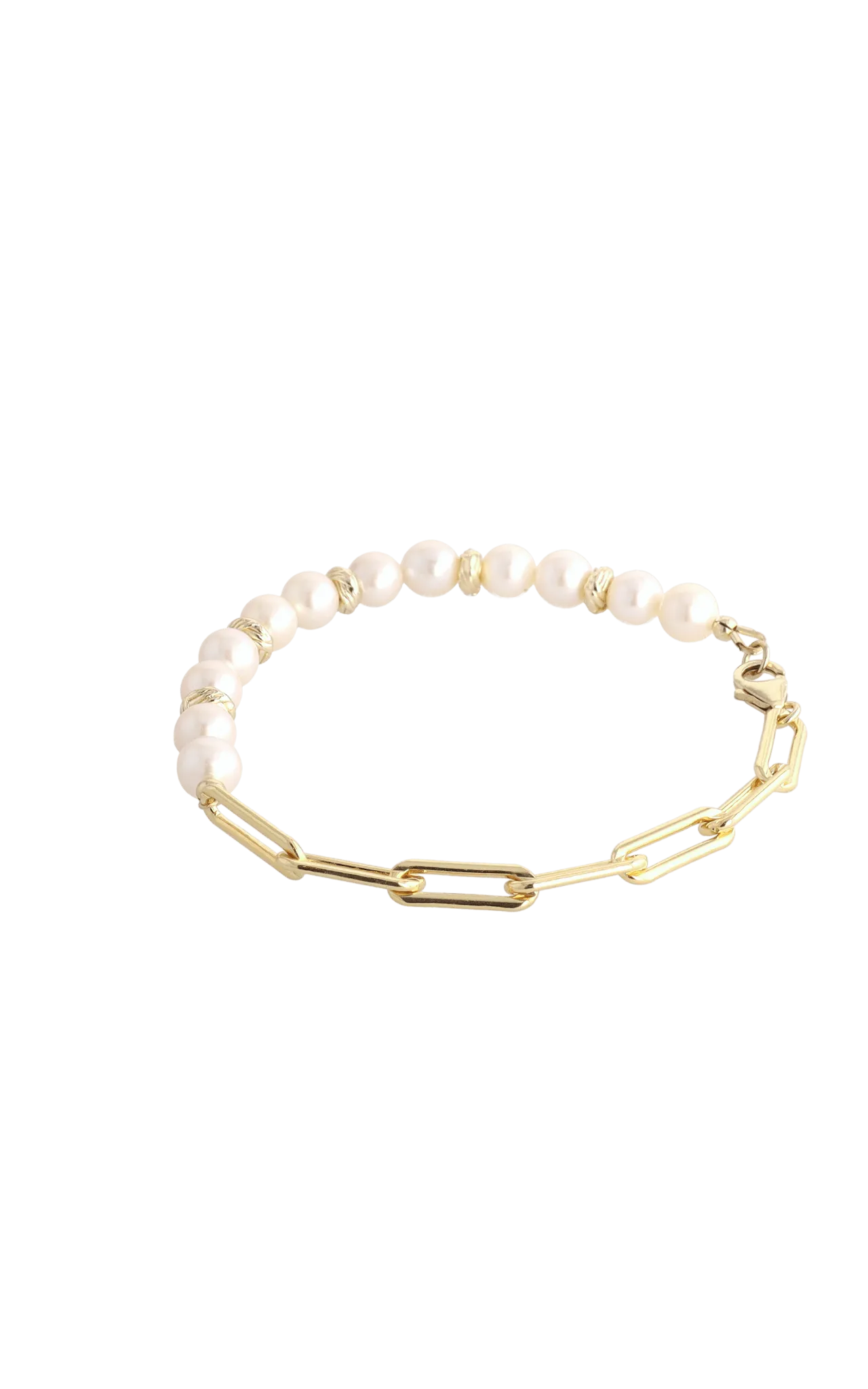 Goddess of Elegance Gold Vermeil Bracelet with Fresh Water Pearl